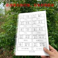 洪恩识字同步APP1300字打印版认字神器学前班启蒙大班早教识字 黑白版 封面彩色 1300字