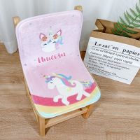 [坐靠一体式]幼儿园儿童坐垫椅垫学前班小椅子垫宝宝屁股垫子 独角兽 加厚 25x25cm