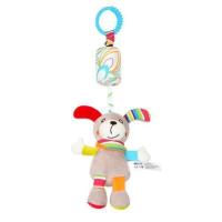 婴儿推车挂件宝宝0-3-6个月床铃摇铃毛绒小男女孩安抚益智玩具1岁 (风铃)小狗