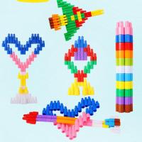 大号子弹头积木幼儿童塑料拼插2-6岁男女孩宝宝拼装益智早教玩具 20粒(袋装)+送图纸