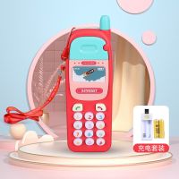 宝宝0-3岁卡通仿真早教儿童益智玩具手机婴儿声光音乐电话故事机 经典诺基亚[珊瑚红] 自备电池[送螺丝刀]