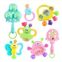 4件套婴儿摇铃拨浪鼓套餐吉祥拨浪鼓新生幼儿0-1岁宝贝幼儿玩具 乐乐7件套