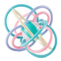 婴儿手抓球曼哈顿球玩具新生益智早教手抓握训练0-1岁3-6-12个月8 1个国际纽约球 小号(可水煮)随机色yyj