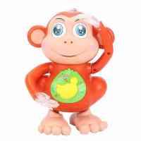 儿童电动会唱歌跳舞小猴子卡通摇摆男女孩婴儿宝宝音乐灯光玩具 跳舞小猴子[四首歌曲]_ [款]不配送电池