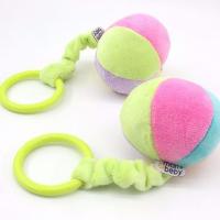 婴儿视力视觉训练追视红球0-1岁宝宝球类玩具早教布球手抓球黑白 铃铛球 7CM