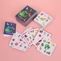 Pinwheel儿童拼图安静书小鳄鱼忙碌书 蒙氏早教益智玩具diy材料包 小鳄鱼对对碰卡片