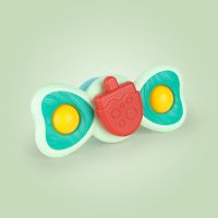 儿童卡通宝宝吸盘转转乐婴儿玩具旋转0-6个月新生儿益智0-3岁陀螺 二叶小雪糕