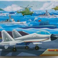 铁盒装喜羊羊60片木质拼图拼版儿童益智早教男女孩玩具25岁玩3 60片木制铁盒拼图飞机