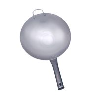 手工铁锅加厚免开锅炒菜锅商用传统熟铁锅家用无涂层炒锅电磁炉 未开锅-需开锅 柳钉锅口径约33cm