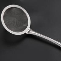 304不锈钢火锅漏网捞面勺 大号笊篱家用油过滤网筛 厨房用品漏勺 8cm小网漏