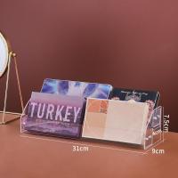 单色眼影收纳盒抽屉眼影盘架子亚克力化妆品收纳格口红气垫粉饼盒 2层 透明 送安装工具