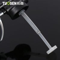 高压透明机油枪250ml塑料软管耐摔铜尖嘴注油器加油壶机油壶