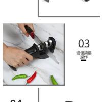 [5秒磨刀器]磨刀神器磨刀石家用菜刀精磨多功能剪开刃工具 l%iA经典磨刀器+黑色三段式+*i