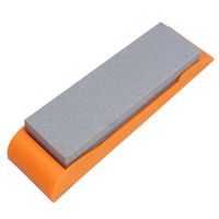 磨刀神器油石磨刀石精磨磨刀棒家用磨刀石带防滑底座磨刀石 棕刚玉[长20宽5]无底座