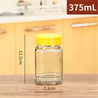 糖蒜腌萝卜坛子泡菜泡酒腌制玻璃瓶酸菜缸储物罐子淹鸡蛋的玻璃罐 375ml 加厚款无龙头