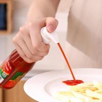 通用蚝油瓶按压器耗油挤压器厨房蚝油海天李锦记按压嘴挤蚝油神器 三代小号 [白1个+2根管子]_随机发个坏的