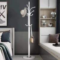 大理石金属衣帽架落地网红挂衣服架子卧室简易家用衣架置物架轻奢 白富美(30CM大理石底座)