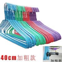 雪花款特粗加粗加长成人衣架子家用挂撑批发零售大衣架带钩无钩款 成人加粗无钩40cm[春秋款] 10只