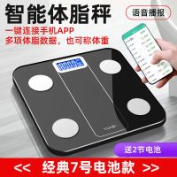 智能体脂秤家用精准称重健康减肥人体电子秤宿舍脂肪称充电体重秤 7号电池款 迷你体重秤