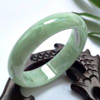 天然玉石手镯女款翡翠色贵州翠淡绿玉镯假一罚十 54