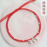纯银铃铛红绳手链女森系手工编织脚链古风小众简约脚裸链学生礼物 铃铛[红绳] 手链