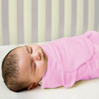 婴儿睡袋防惊跳吓纯棉新生儿襁褓抱被宝宝防踢被包巾被升级四季款 粉色健康升级加大四季款 S码0-3个月5-14斤左右宝宝使
