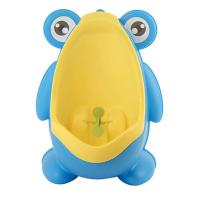 宝宝坐便器尿盆 男孩挂墙式小便池尿壶 男童站立式便斗儿童小便器 蓝色