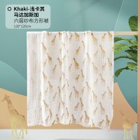 好孩子婴儿浴巾新生纯棉纱布吸水儿童浴巾洗澡宝宝浴巾秋冬厚款 (新品)马达加斯加浅卡其(加大款12