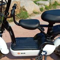 爱玛雅迪新日国标电动踏板电瓶车婴幼儿童前置原装座椅小蜜豆乐购 黑色 加粗