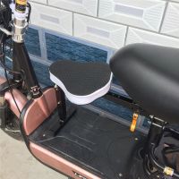 电动车前置扶手可折叠儿童座椅自行车山地车通用前置宝宝座椅 黑色带支撑款