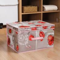 布艺收纳箱大号特大号衣物杂物玩具收纳箱衣物棉被收纳整理箱宿舍 热恋玫瑰(防水) 26*20*16cm(8L)