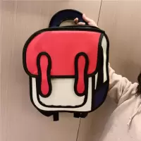 儿童包林妙妙同款书包幼儿园男女孩轻便双肩包时尚旅游宝宝小背包 红色