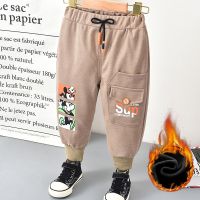 宝宝棉裤男童三层加绒加厚女童裤子儿童冬装外穿小童婴儿夹棉保暖 SUP卡其[加绒款] 73 [建议身高60-70]