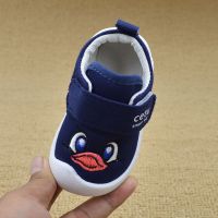 春秋季学步鞋宝宝鞋子女男童防掉婴幼儿鞋1-3岁软底防滑透气布鞋 藏青色 B9款 16码/内长10.5厘米
