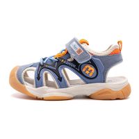 小兔米菲宝宝学步鞋子夏儿童凉鞋男女童1-3岁2软底防滑包头机能鞋 灰兰 22码/内长约13.8cm