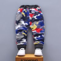 1-3岁儿童裤子秋装宝宝婴儿长裤外穿秋季男童运动裤可开档春秋潮6 迷彩霞红色 73 建议0-6个月
