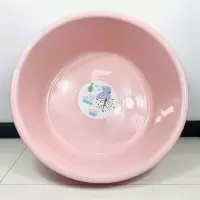 大号脸盆家用婴儿塑料盆宝宝洗澡盆加厚浴盆洗衣盆 粉色50CM