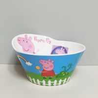 小猪佩佩儿童餐具套装宝宝分格盘儿童碗婴幼儿辅食碗学吃饭叉勺子 大口碗