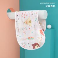 拍嗝巾口水巾新生婴儿宝宝用品垫肩巾拍隔巾纱布巾吐奶巾超软围嘴 [6层竹棉]-迷境森林