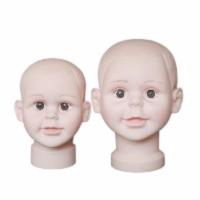 高品精美头模道具儿童头模儿童模特头婴儿模特头小孩帽子模QCT001 小号头模