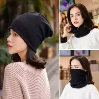 帽子女包头帽夏薄款头巾帽女蕾丝夏光头堆堆空调帽套头帽透气睡帽 纯色 黑色(男女通用)