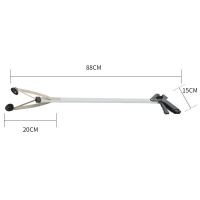 新品捡垃圾夹子拾物器伸缩杆清洁折叠捡烟头取物夹尖头东西夹树叶 拾物夹[普通款]