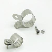 304不锈钢接地卡管卡管夹 管支架管扣喉箍 水管夹U型接地卡子卡箍 直径6MM(11只价)M4*16