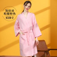 [定制]美容美发客袍理发店顾客服高档潮牌网红客袍染发衣工作服 加捻丝客服粉色