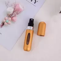香水分装瓶便携底部充装香水瓶空瓶高档旅行可充式按压喷雾空瓶子 金色