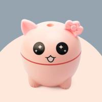 卡通车载加湿器学生白领迷你可爱香薰机USB创意小型超静音雾化器 粉红色/迷你款/耳型随机 加湿器+USB线+棉棒2支