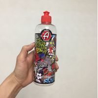 28口径塑料瓶药水稀释透明瓶500ml台湾喷壶乳液分装喷雾瓶耐酸碱 乳液分装瓶拉盖红加壶图案1