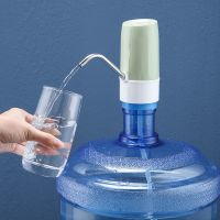 桶装水抽水器家用饮水机矿泉水电动按压上水器纯净水桶自动吸水泵 子弹头绿色(基础款)