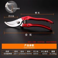 园林粗枝剪枝剪修枝剪刀果树剪子花枝剪修剪树枝园艺剪葡萄剪刀树 红色园林剪刀+送弹黄