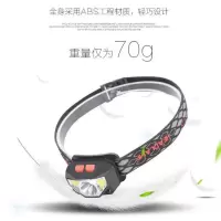 感应头灯智能充电带红光驱蚊警示聚光散光COB钓鱼饵灯超强光头灯 升级款强光感应头灯(多功能红光驱蚊)